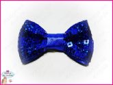 Laço de Paetê Azul Royal