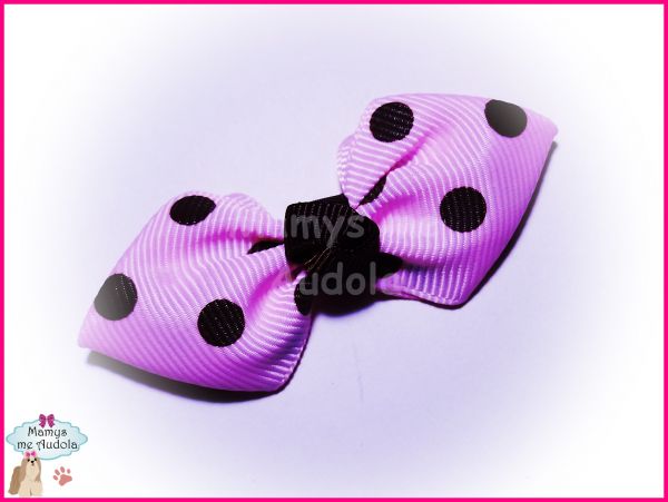 Novo!! Laço Pin Up Rosa Poá