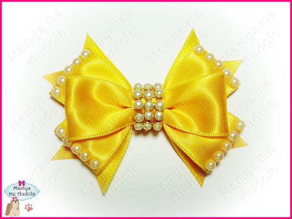 Laço Pearl - Amarelo