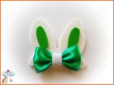 Orelhas Coelho Branco & Verde