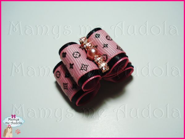Resinado Duplo Louis Vuitton - Rosa & Preto