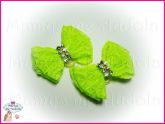 Laços de Renda Amarelo Fluor