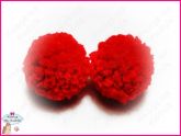 Pom Pons de Lã Vermelho