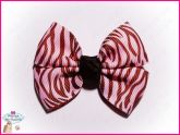 Laço Charme Zebra Rosa Bebê