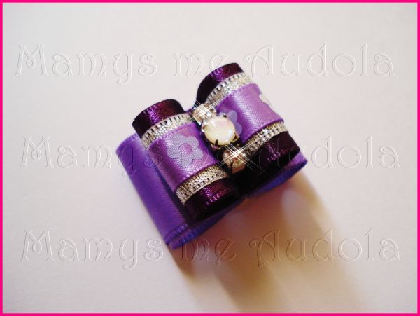 Resinado Duplo Roxo c/Floral