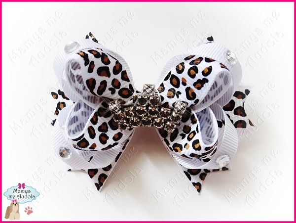Laço Boutique c/Coroa Strass - Branco