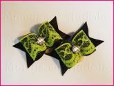 Resinado Renda Fluor Verde/Preto