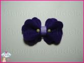 Laço Flor de Feltro Roxo