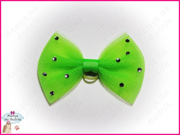 Lacinho de Tule Verde Vibrante