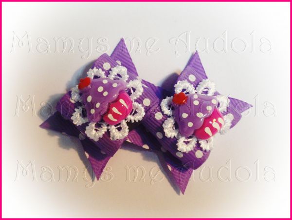 Resinado Cupcake Lilás/Pink