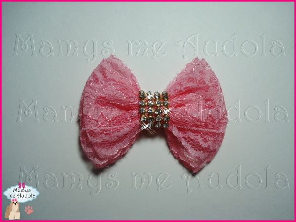 Laço de Renda Rosa