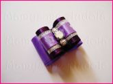 Resinado Duplo Roxo c/Floral