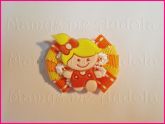 Looping Menina Cabelo Amarelo