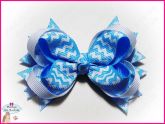 Laço Boutique Chevron Azul