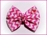 Laço Charme Chevron Rosa
