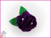 Flor de Feltro - Roxa