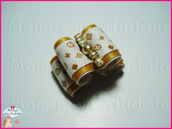 Resinado Duplo Louis Vuitton - Creme & Dourado