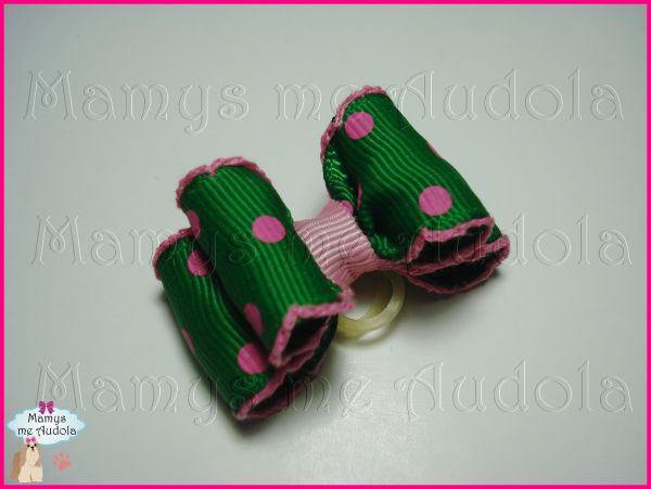 Resinado Duplo Verde Poá - Croche Rosa