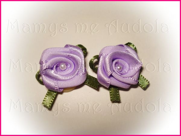 Flor Cetim Lilás