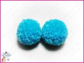 Pom Pons de Lã Azul Turquesa