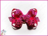 Litle Bow Animal Print - Rosa