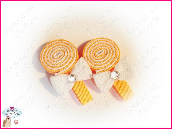 Lollipop Laranja Fluor/Branco