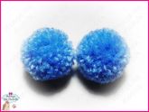 Pom Pons de Lã Azul Celeste