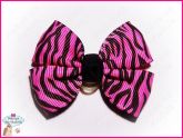 Laço Charme Zebra Rosa