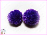 Pom Pons de Lã Roxo