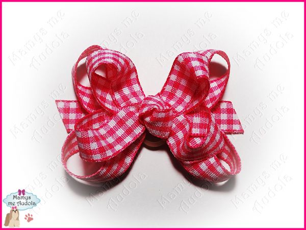 Litle Bow Xadrez Rosa