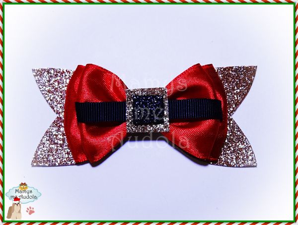 *Novo!! Laço Duble Papai Noel
