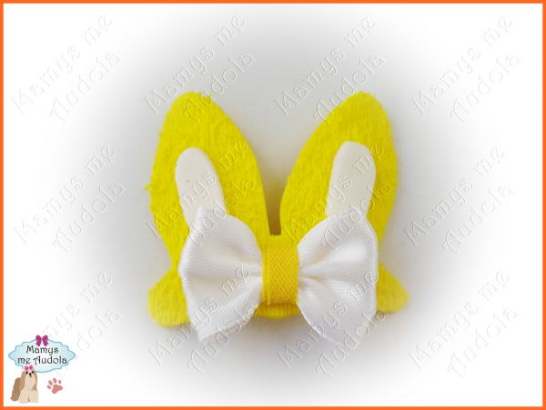 Orelhas Coelho Amarelo & Branco