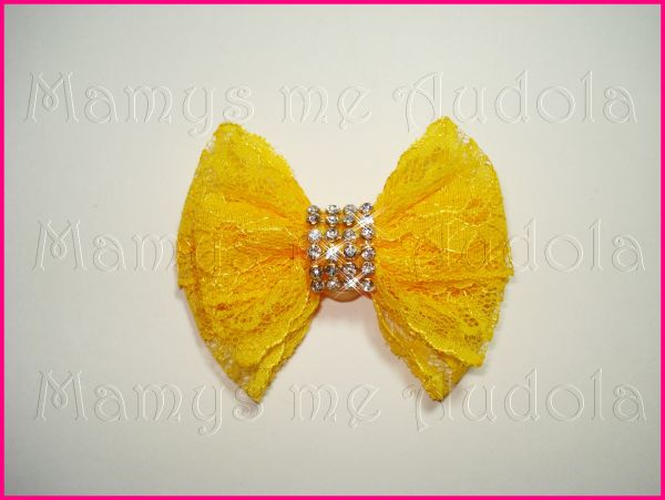 Laço de Renda Amarelo