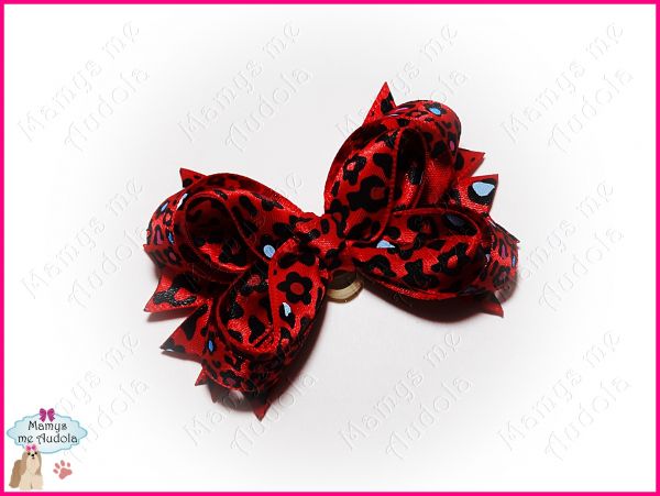*Laço Beauty Floral Vermelho