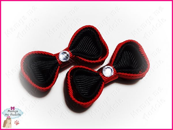 Laço Cute - Vermelho & Preto