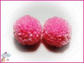 Pom Pons de Lã Rosa Bebê