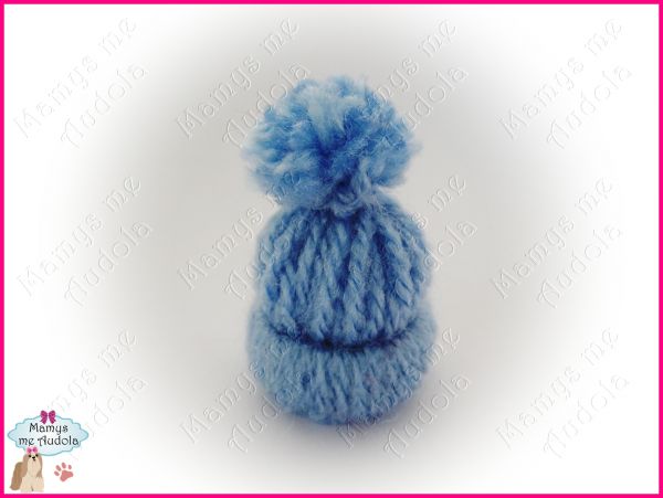 Mini Gorro Azul Bebê