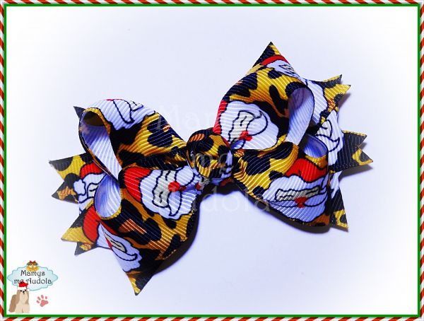 *Novo!! Laço Boutique Papai Noel - Animal Print