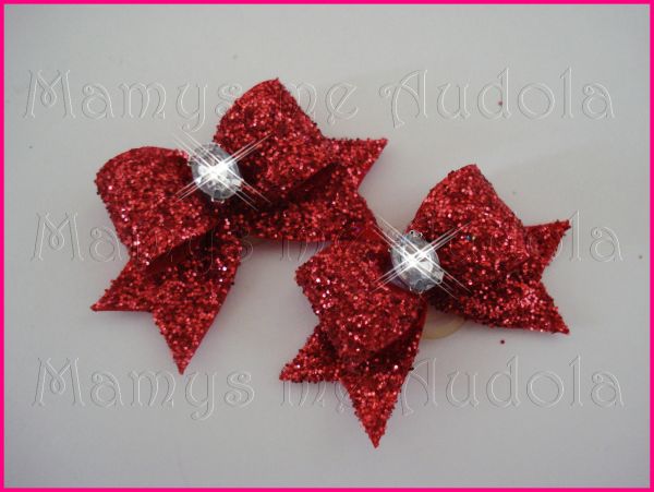 Resinados c/Glitter Vermelho