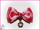Laço Double c/Pingente - Rosa