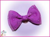 *Novo!! Laço Double com Pérolas - Rosa Antigo