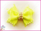 Laço Pearl - Amarelo Vibrante