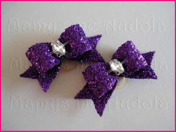 Resinados c/Glitter Roxo