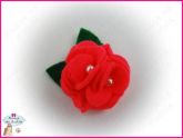 Flor de Feltro - Rosa Fluor