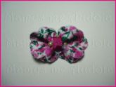 Laço Flor de Feltro Floral Pink