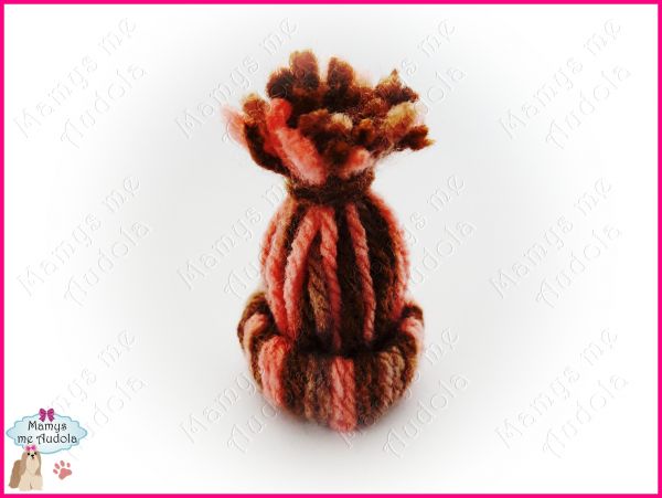 Mini Gorro Mesclado (Marrom e Rosa)