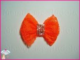 Laço de Renda Laranja Fluor