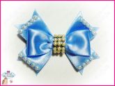 Laço Pearl - Azul Celeste