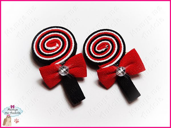 Lollipop Preto/Branco/Vermelho