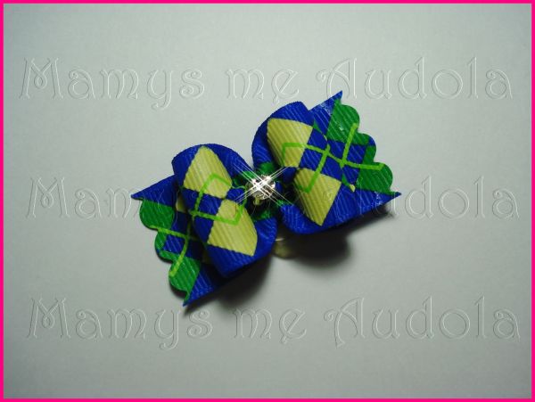 Resinado Jacquard Azul Royal/Amarelo/Verde